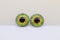 Glass Cabochon Iris Puppet Eyes - FROGGY